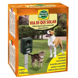 Disabituante elettronico via di qui solar cani e gatti rep75 - Agraria  Comand