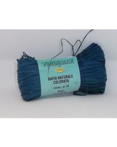 Rafia naturale colorata blu