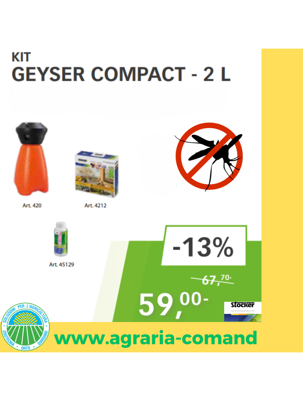 KIT Geyser compact 2 l Stocker promo